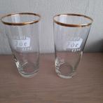 2 oude bierglazen Export Ide Eeke., Enlèvement, Verre ou Verres