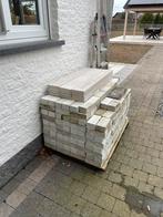 Gratis af te halen: Witte bakstenen en boordstenen, Enlèvement, Comme neuf, Briques