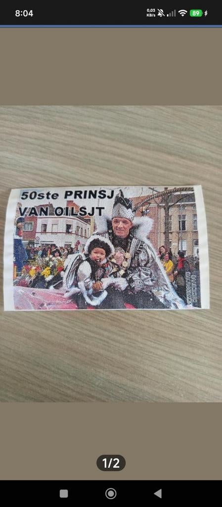 Aalst carnaval grote nominette prins wim 2002, Collections, Broches, Pins & Badges, Enlèvement ou Envoi
