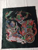 Oosterse doek in zijde beschilderd (nieuw), Antiek en Kunst, Ophalen