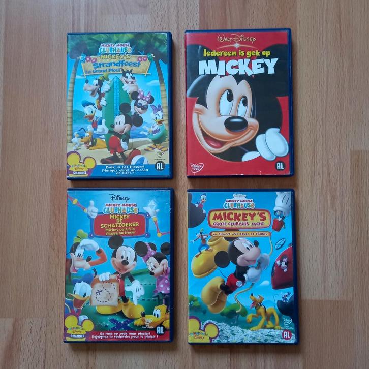 Mickey Mouse  4 dvd's samen voor 6€, CD & DVD, DVD | Films d'animation & Dessins animés, Utilisé, Tous les âges, Enlèvement ou Envoi