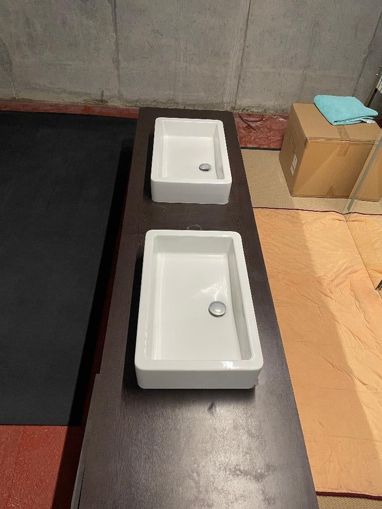 Wasbasins + tafel met schuiven, Enlèvement, Utilisé, Lavabo ou Évier