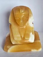 Egyptische alabaster borstbeeld jaren 1960-1970, Ophalen of Verzenden