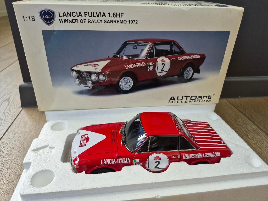 Lancia fulvia 1/18 autoart millenium, Hobby & Loisirs créatifs, Voitures miniatures | 1:18, Enlèvement, Utilisé, Voiture, Autoart