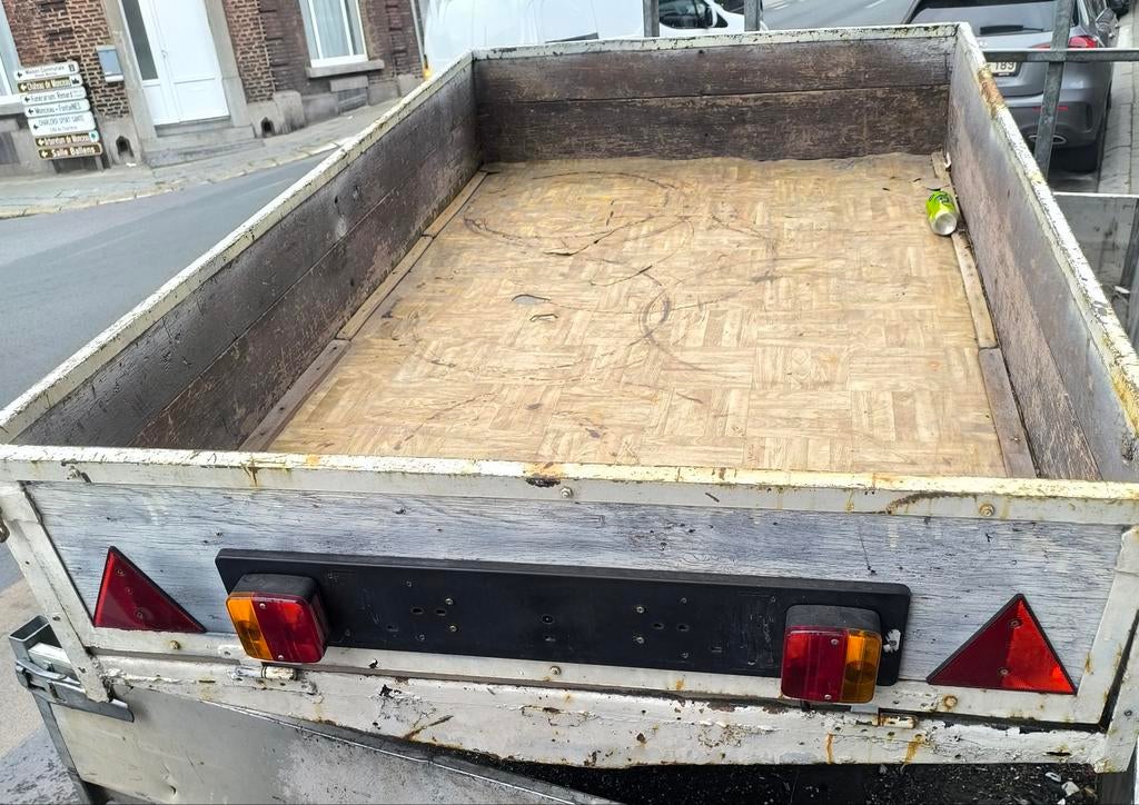 Remorque 1,25m x 2.10m, Enlèvement, Utilisé