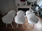 6 kuipstoelen, Ophalen, Kunststof, Wit, Zo goed als nieuw