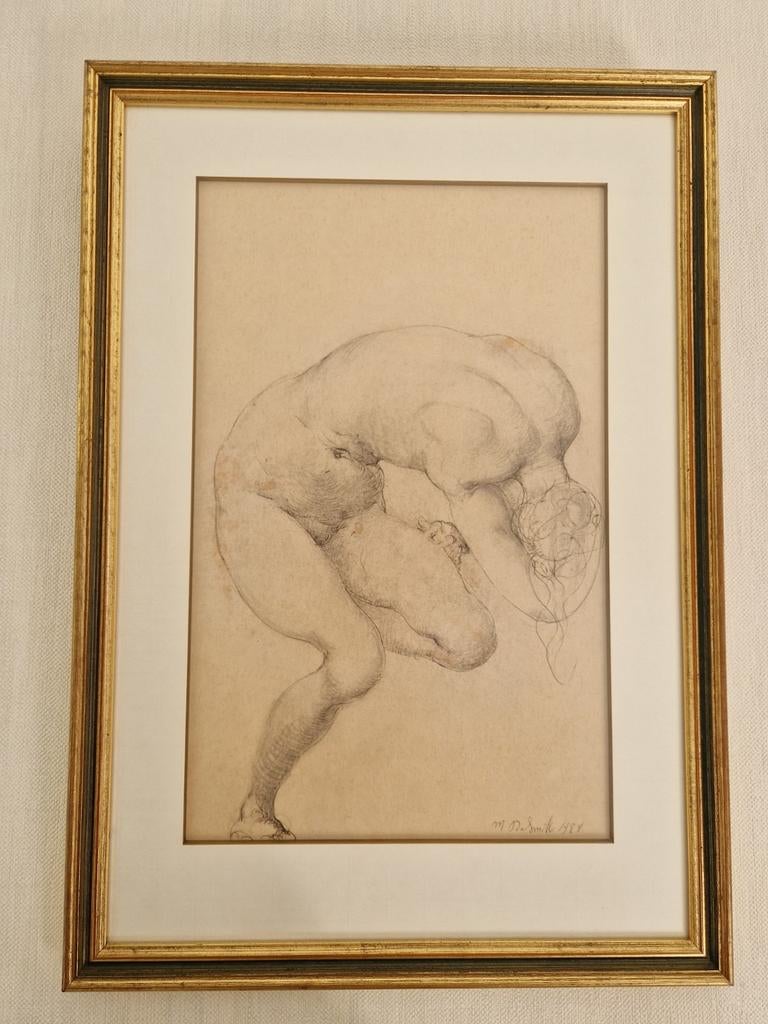 Peinture Marcel Delmotte, Antiquités & Art, Art | Lithographies & Sérigraphies, Enlèvement