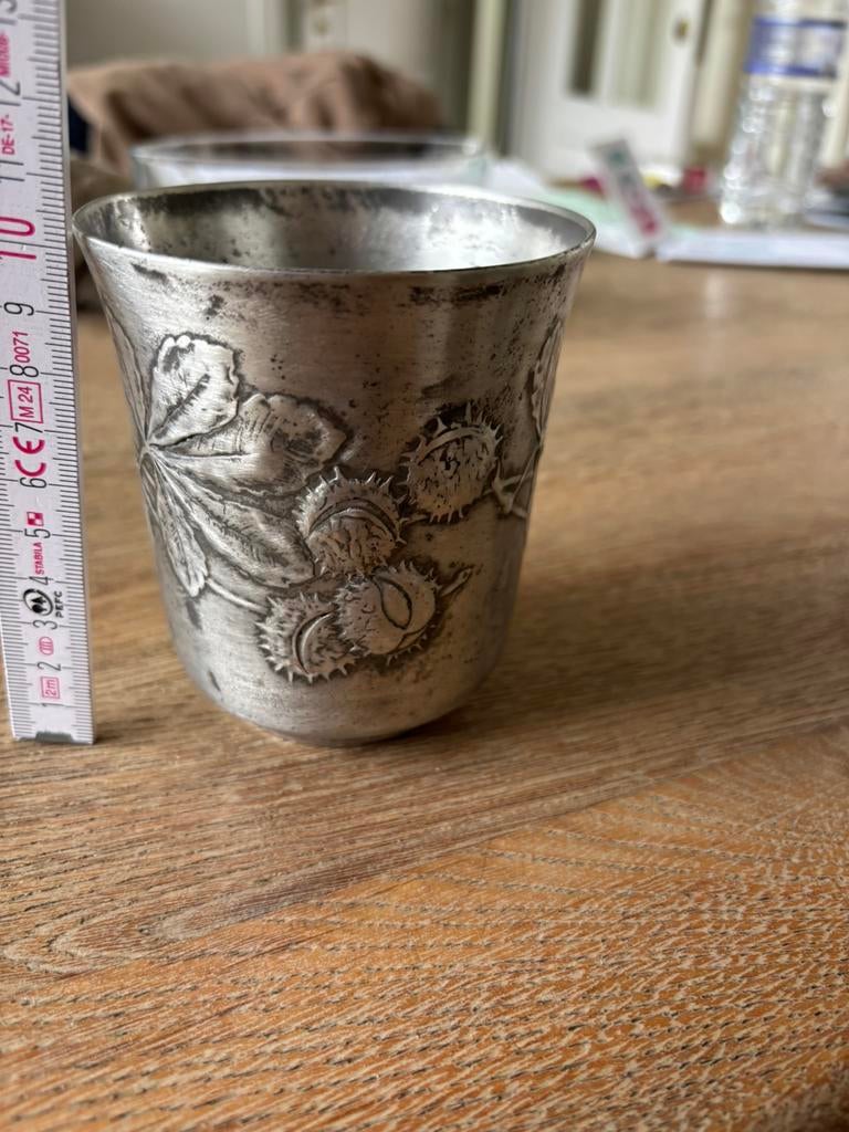 Tinnen beker #kayserzinn#, Antiek en Kunst, Ophalen