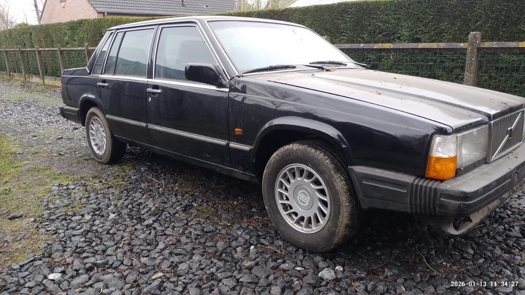 Volvo 760 Turbo B230ET, Auto's, Elektrische ramen, Zwart, 4 cilinders, Zwart