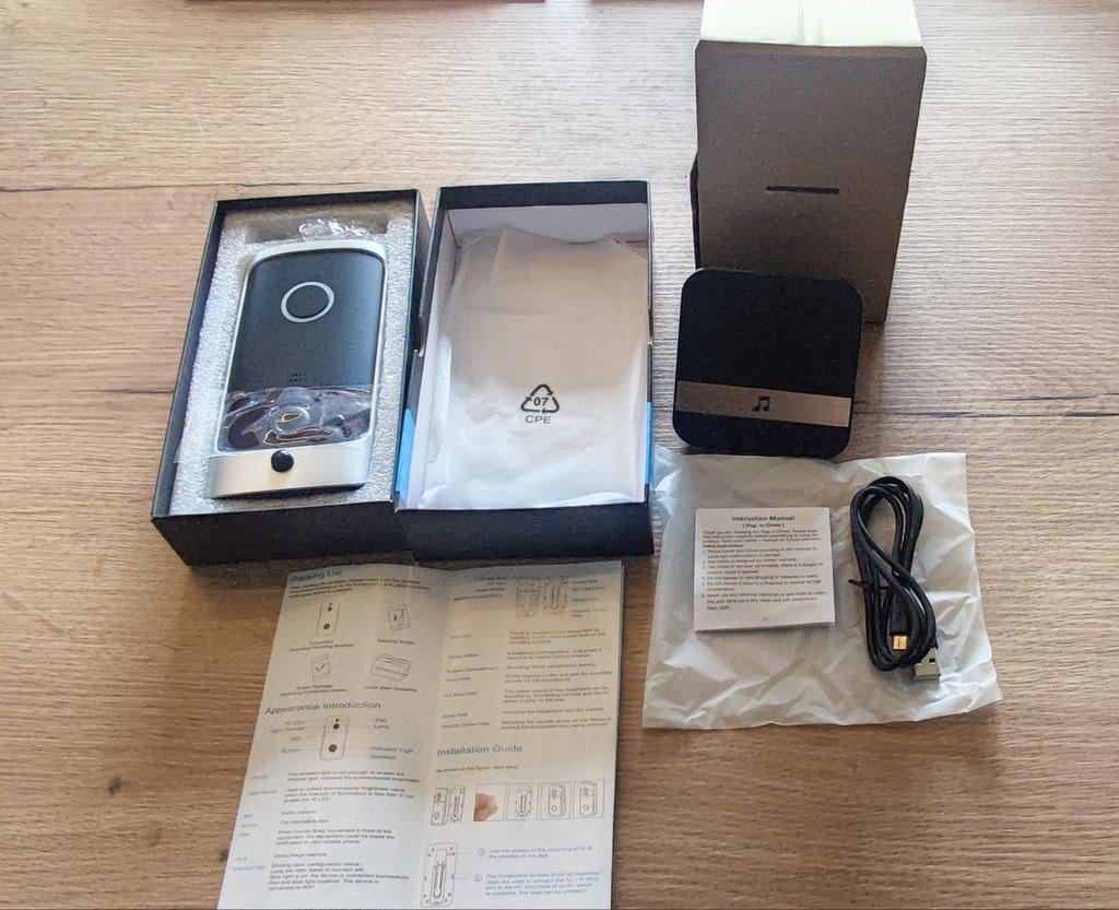 Smart Wifi draadloze deurbel - Nieuw!, Ophalen