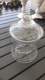 Glazen snoeppot stolp, Ophalen of Verzenden, Zo goed als nieuw