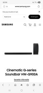Soundbar samsung hw q900a met garantie, Ophalen of Verzenden, Bluetooth, Zo goed als nieuw