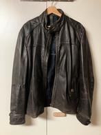 Massimo Dutti leren jas bruin L, Kleding | Heren, Jassen | Zomer, Ophalen of Verzenden, Zo goed als nieuw, Bruin