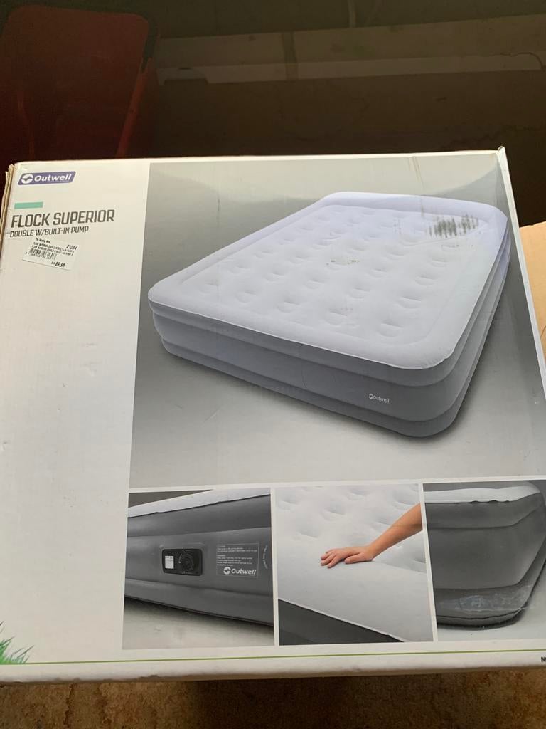 fliock superior luchtmatras 2 personen, Ophalen, Ingebouwde pomp, Zo goed als nieuw