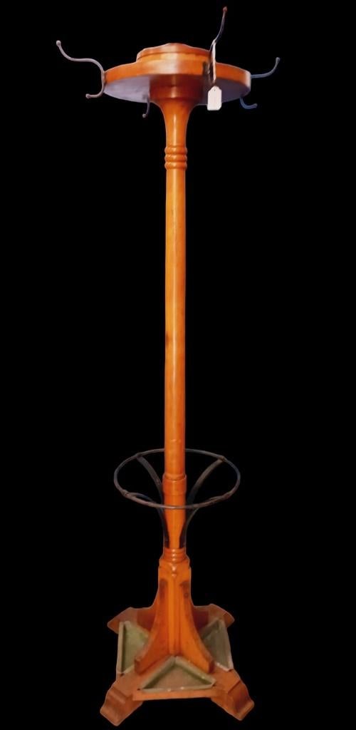 zeldzame café kapstok met originele zinken bakjes, Ophalen, Retrohouse@telenet.be, Gebruikt, B