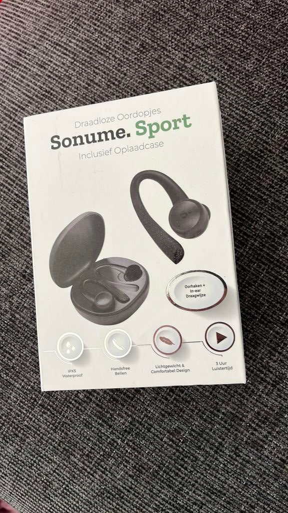Sunome sport oordopjes, Telecommunicatie, Mobiele telefoons | Oordopjes, Ophalen of Verzenden, Zo goed als nieuw