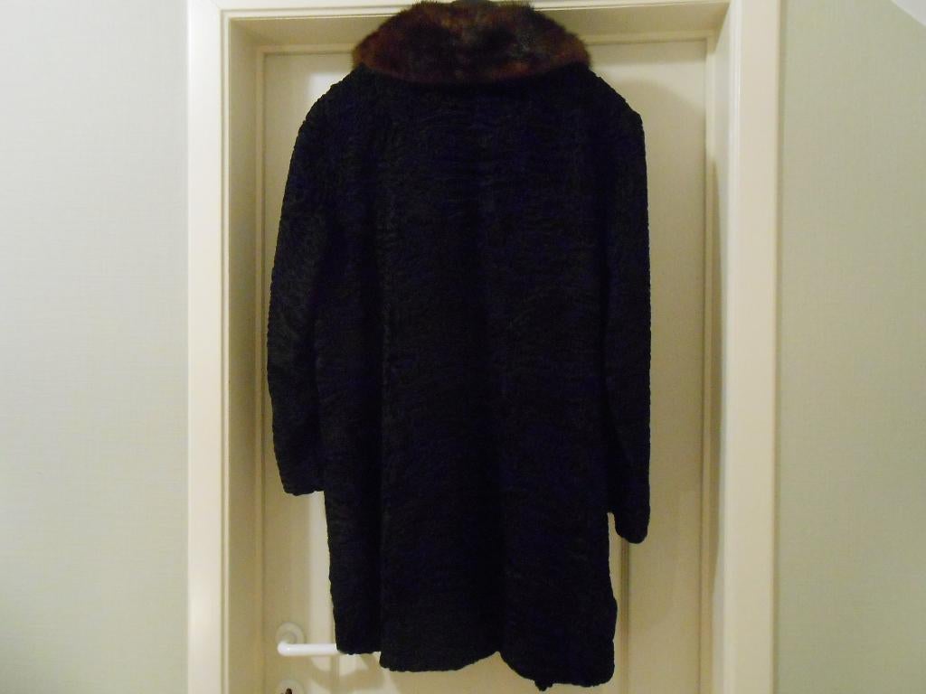Magnifique manteau en fourrure d'Astrakan véritable M Large, Vêtements | Femmes, Enlèvement, Neuf, Taille 42/44 (L), Noir