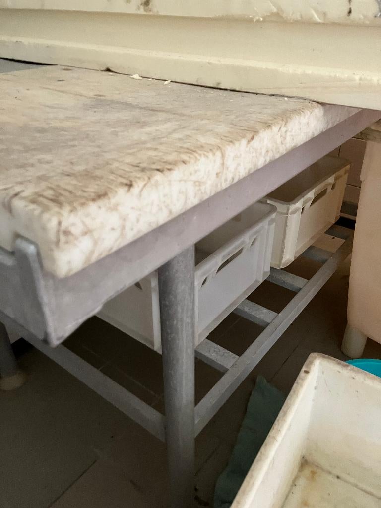 Table de travail de boucher/table de boucher — 1,60 m, Enlèvement, Utilisé