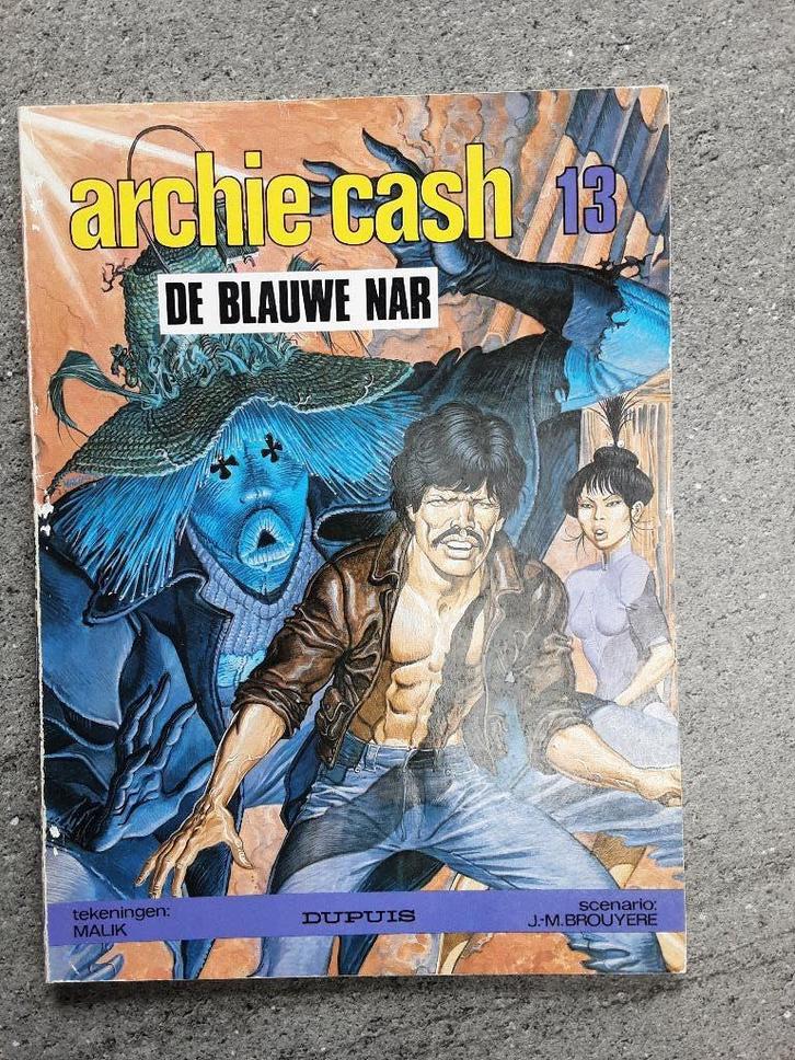 Strip >>Archie Cash> nr 13> De blauwe nar., Boeken, Stripverhalen, Zo goed als nieuw, Eén stripboek, Ophalen of Verzenden