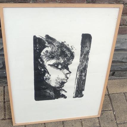 Eau forte hors commerce " simone" signe roger somville, Antiquités & Art, Enlèvement ou Envoi