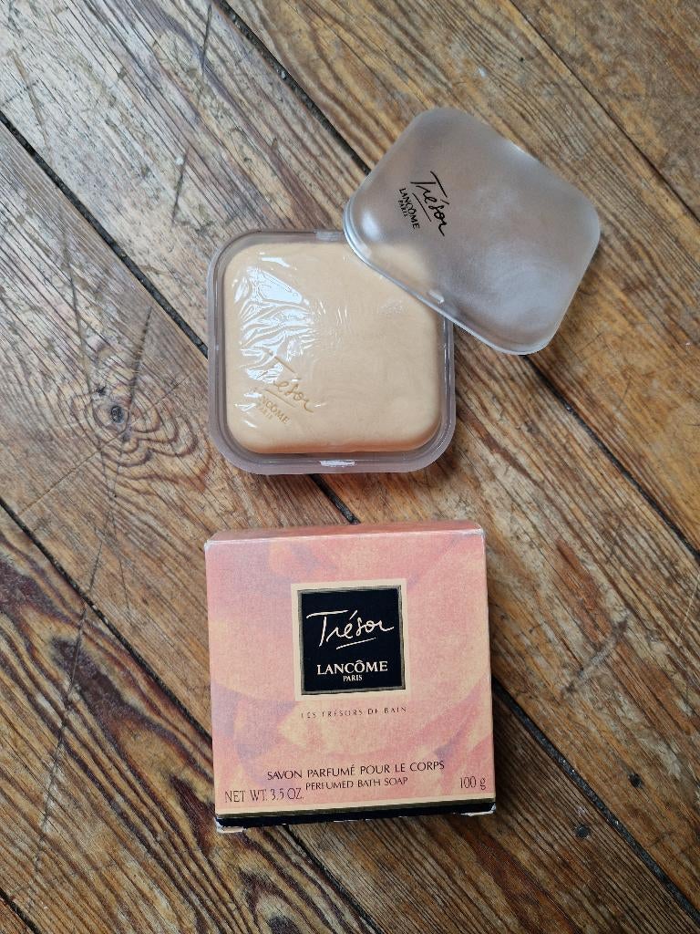 Trésor Lancôme - Savon parfumé pour le corps - Vintage, Collections, Parfums, Enlèvement ou Envoi, Comme neuf, Autres types, Plein