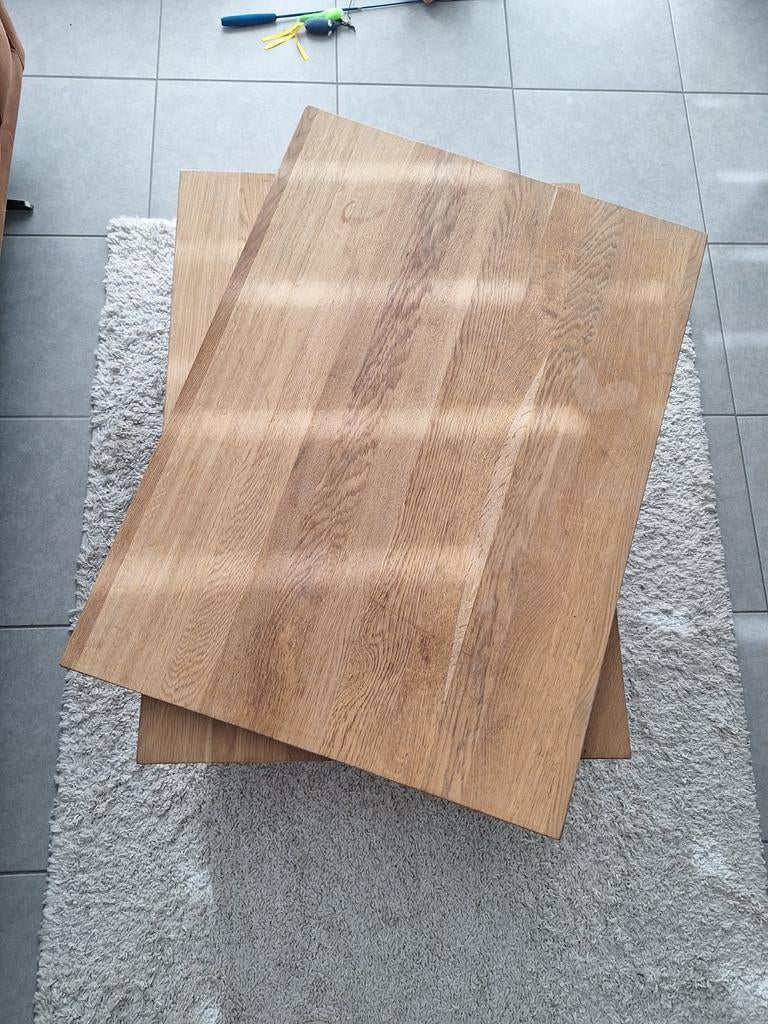 Salon tafel, Ophalen, Gebruikt, 50 tot 100 cm, Eikenhout