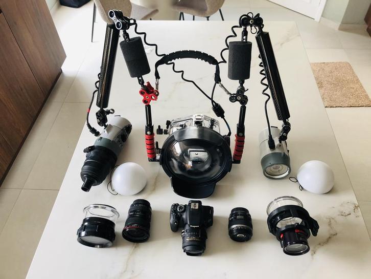 volledige onderwaterset, Watersport en Boten, Duiken, Zo goed als nieuw, Onderwaterhuis of Camera, Ophalen