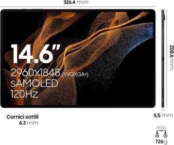 Galaxy Tab S8 Ultra 14"6 IA Wifi-garantie 17.6.24 als nieuw