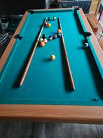 Pooltafel ongeveer 1.25m X 2.15m, Sport en Fitness, Biljarten en Poolen, Ophalen, Zo goed als nieuw, Pooltafel