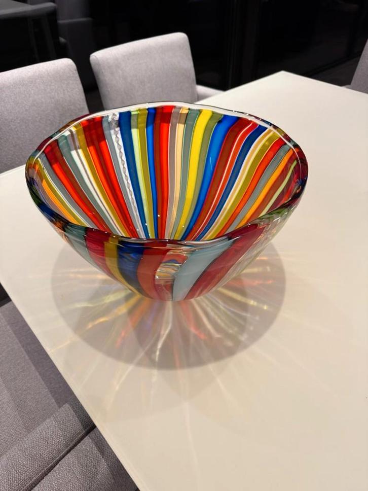 véritable bol fait main de Murano, en parfait état !, Antiquités & Art, Antiquités | Verre & Cristal, Enlèvement
