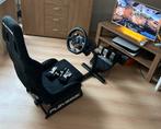 Playseat Alcantara + Logitech (stuur, pedalen en shifter), Ophalen, Zo goed als nieuw