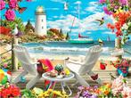 Diamond Painting strand zee 50x40cm (rond), Hobby en Vrije tijd, Schilderen, Verzenden, Nieuw, Overige typen