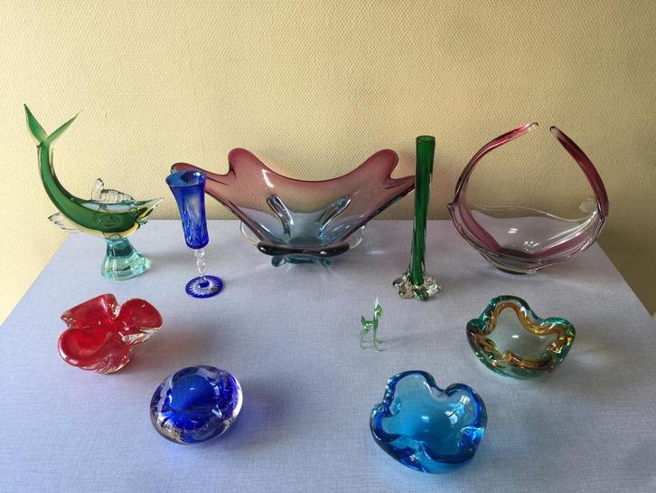 Een pachtige verzameing van murano glas in perfecte staat  ., Antiek en Kunst, Antiek | Glaswerk en Kristal, Ophalen