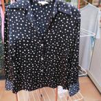 Blouse nieuw zijde polkadot Vince mt 38, Maat 38/40 (M), Blauw, Nieuw, Ophalen of Verzenden