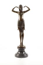 Grote Zware Bronzen Beeld Scarabee Danser GRATIS LEVERING, Verzenden, Brons