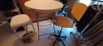 Bar/stand/table de jardin avec 2 tabourets de bar,, Maison & Meubles, Tabourets de bar, 2 tabourets, Enlèvement, Comme neuf, Métal