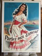 Affiche originale Géante PARLEZ MOI D'AMOUR DALIDA 120 cm x, Collections, Cinéma et TV, Utilisé, Affiche ou Poster pour porte ou plus grand