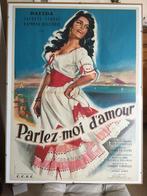 Affiche originale Géante PARLEZ MOI D'AMOUR DALIDA 120 cm x, Rectangulaire vertical, Utilisé, Cinéma et TV, Affiche ou Poster pour porte ou plus grand