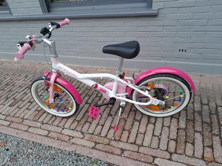 Fiets, Fietsen en Brommers, Fietsen | Meisjes, Zo goed als nieuw, 16 inch, Ophalen