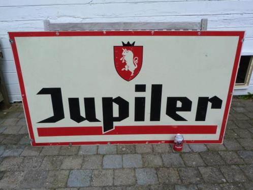 Jupiler - groot 150x85cm dubbelzijdig reclamebord, Antiek en Kunst, Curiosa en Brocante, Ophalen