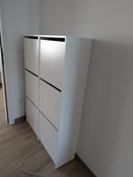 BISSA Schoenenkast 3 vakken, wit, 49x28x135 cm, Huis en Inrichting, Kasten | Schoenenkasten, Ophalen, Zo goed als nieuw