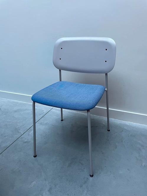 Hay soft edge 40 gestoffeerde stoel (8), Huis en Inrichting, Stoelen, Zo goed als nieuw, Metaal, Blauw, Ophalen
