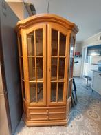 Houten vitrine kast in goede staat, Huis en Inrichting, Kasten | Vitrinekasten, Ophalen, Gebruikt
