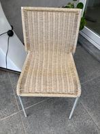 10 Rieten tuinstoelen stapelbaar, Tuin en Terras, Ophalen, Zo goed als nieuw, Stapelbaar