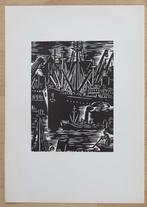 Houtsnede van Frans Masereel: ANTWERPEN – oceaanstomer, Verzenden