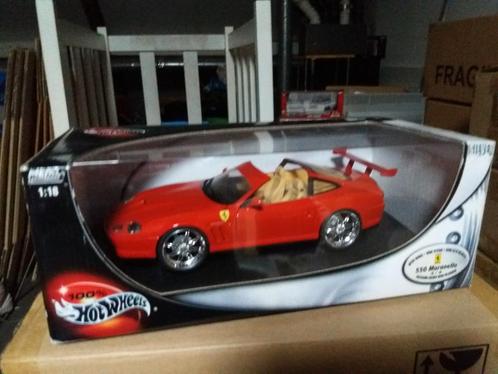 Hotwheels Ferrari 550 Maranello Custom, Hobby en Vrije tijd, Modelauto's | 1:18, Zo goed als nieuw, Auto, Maisto, Ophalen of Verzenden