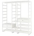 Dressing modulaire Ikea - ELVARLI avec extension, Huis en Inrichting, Kasten | Kleerkasten, Ophalen, Gebruikt, Metaal, 200 cm of meer