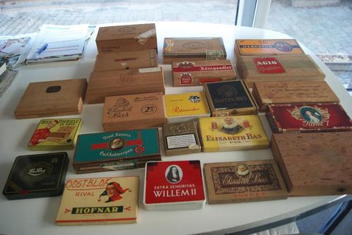 sigarenkistjes, Verzamelen, Rookartikelen, Aanstekers en Luciferdoosjes, Gebruikt, Ophalen of Verzenden