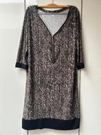 Robe beige et noire - Taille Unique (L) *, Vêtements | Femmes, Robes, Taille 42/44 (L), Enlèvement ou Envoi, Sans marque, Beige