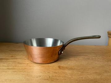 Koperen conische sauteuse cuprinox Mauviel 16cm